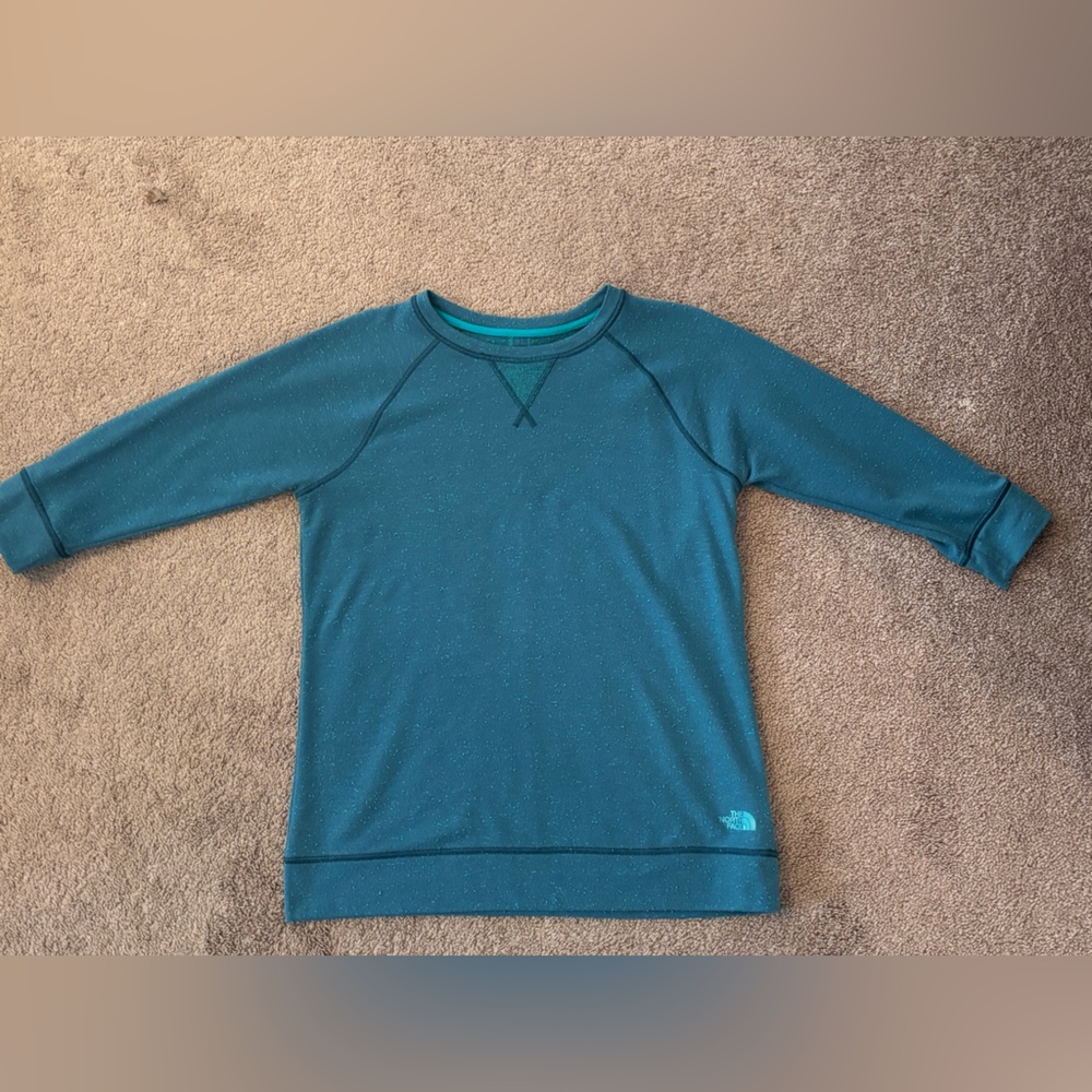The North Face Dark Green FlashDry 3/4 Shirt